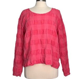 Flax Vibrant Pink Long Sleeve Top